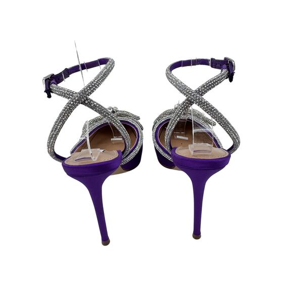 Steve Madden Heels Viable Pump‎ High Heels Women's Size 6.5 Jeweled Rhinestone - Picture 7 of 11